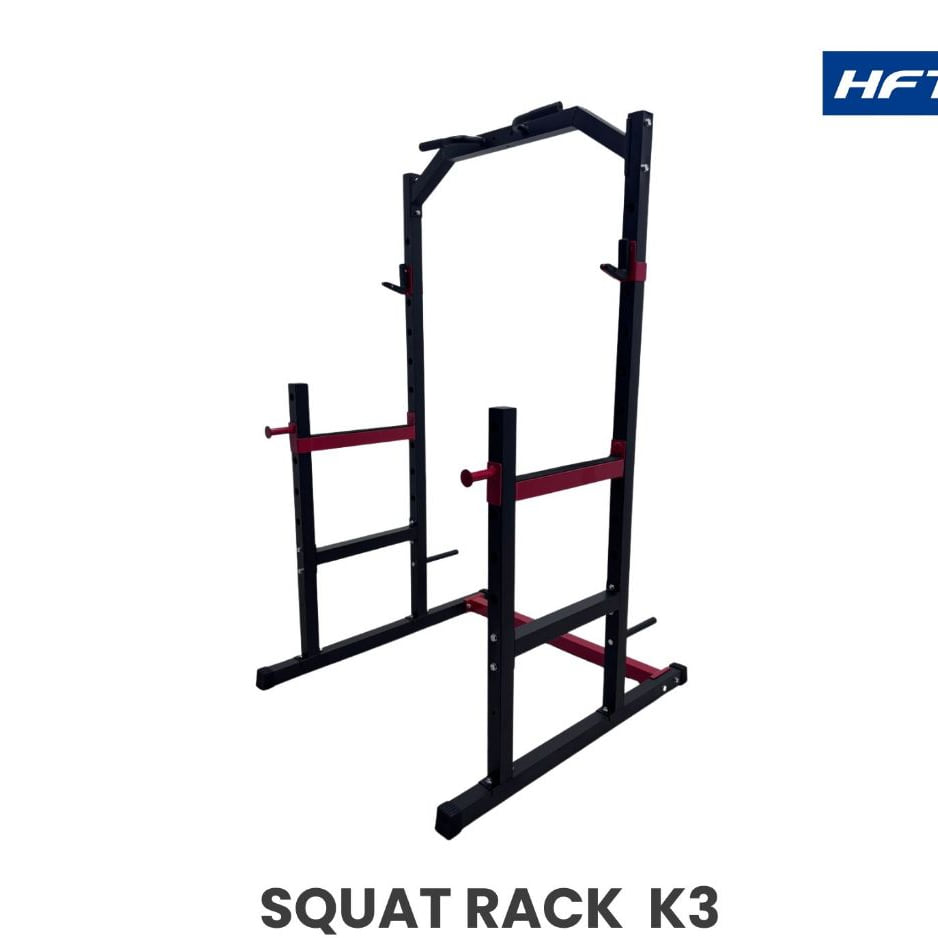 แร็ควางบาร์เบล HOMEFITTOOLS K3 ปรับระดับได้ สีดำ_3